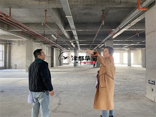 銀川裝修公司推薦|銀川桔澤商業會所裝修施工前期放線準備工作